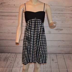Max Studio Spaghetti Strap Black and White DressXS